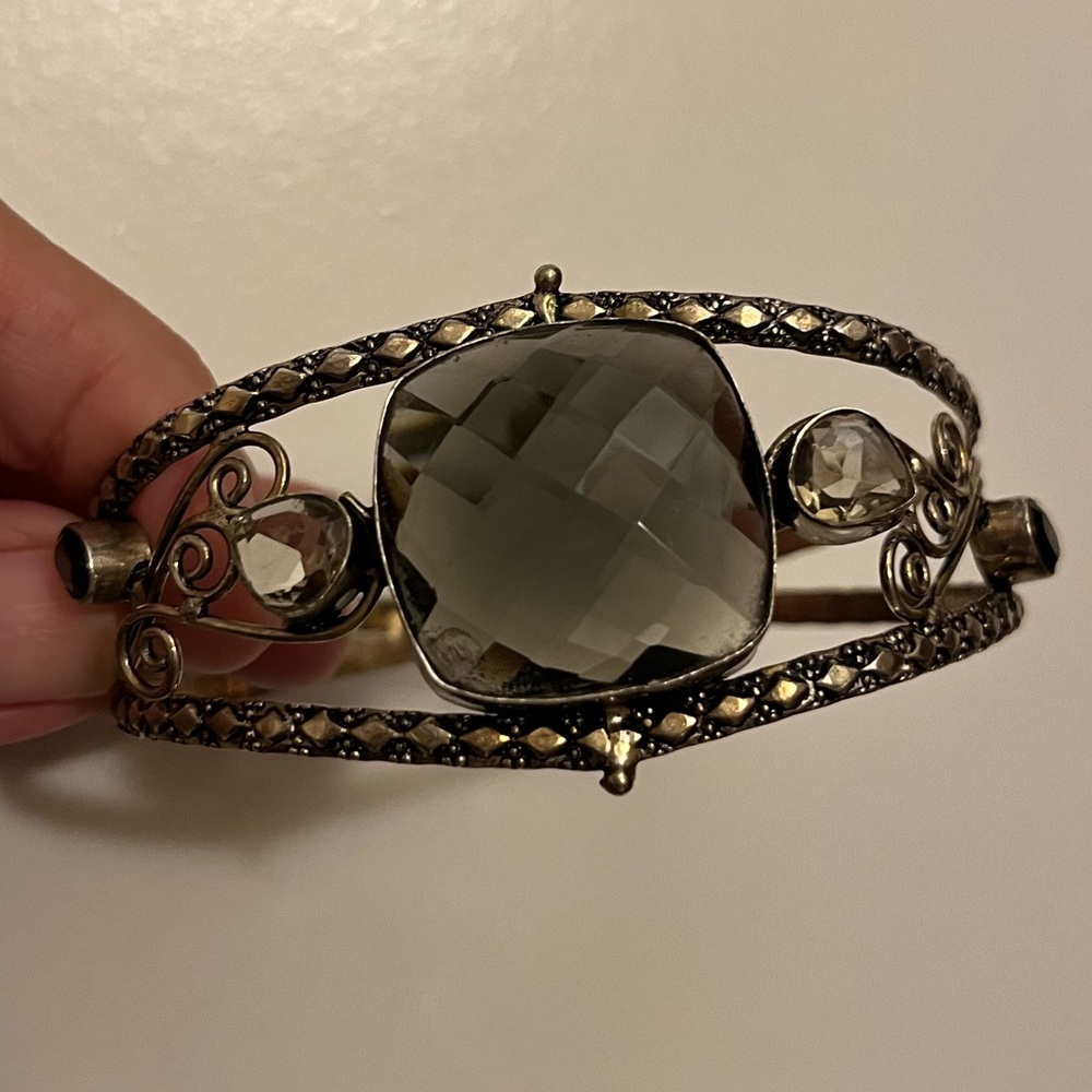 Elegant Gold and Silver Bracelet cuff